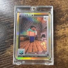 Usado, Panini Minecraft - Forno de vidro + combustível + areia #76 - Ouro #/49 comprar usado  Enviando para Brazil