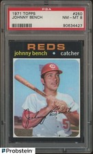 1971 Topps #250 Johnny Bench Cincinnati Reds HOF PSA 8 QUASE PERFEITO-PERFEITO, usado comprar usado  Enviando para Brazil