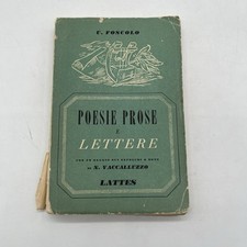 Foscolo poesie prose usato  Roma