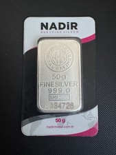 Nadir 50g silver for sale  BRIERLEY HILL
