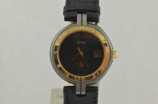 Relógio de pulso feminino Ferrari quartzo aço/ouro 28 mm vintage RAR muito bom comprar usado  Enviando para Brazil