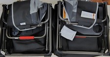 Conjunto de 2 cadeiras de acampamento portáteis SUNNYFEEL resistentes e grandes dimensões, preto/cinza, usado comprar usado  Enviando para Brazil