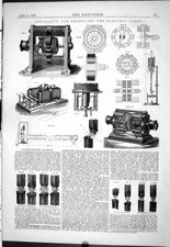 Antigo 1878 aparelho produzindo luz elétrica dínamo-máquinas elétricas vitorianas, usado comprar usado  Enviando para Brazil