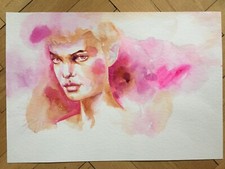 Aquarell portrait gemälde gebraucht kaufen  Wiesbaden
