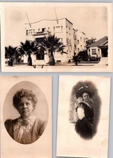 LOTE (3) c1910 Noel Apartments Apts 409 Wilshire Santa Monica California CA RPPC, usado comprar usado  Enviando para Brazil