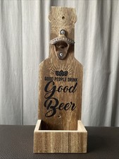 Handmade wooden bottle for sale  IPSWICH