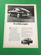 1965 1966 Volkswagen 1600 Fastback Vintage Impressão Original Anúncio Publicitário comprar usado  Enviando para Brazil