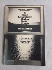 1981 TO READ LITERATURE FICTION POETRY DRAMA Paperback Book by DONALD HALL segunda mano  Embacar hacia Mexico