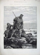 Old antique print for sale  UK