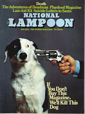 National Lampoon January 1973 Buy This Magazine or We'll Kill this Dog, usado comprar usado  Enviando para Brazil
