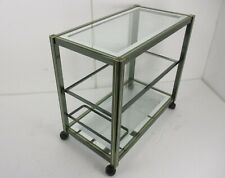 Mesa de centro design vintage ilha cozinha três camadas latão vidro chanfrado glam  comprar usado  Enviando para Brazil