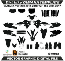 Modelo formato Ai CDR EPS M44 YAMAHA YZF 250 2014-2018 YZF 450 2014-2017 comprar usado  Enviando para Brazil
