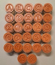 Stempel alphabet rund gebraucht kaufen  Brockscheid, Mehren, Strotzbüsch