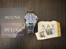 Bulova Marine Star relógio de aço inoxidável - C860626 - Azul - Precisa de bateria comprar usado Bulova Marine Star relógio de aço inoxidável - C860626 - Azul - Precisa de bateria comprar usado  Enviando para Brazil