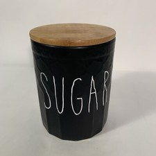 Recipiente de armazenamento de cerâmica açúcar design favo de mel cozinha com tampa de madeira comprar usado  Enviando para Brazil