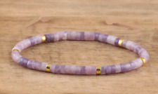 Bracelet perles lépidolite d'occasion  Bordeaux-