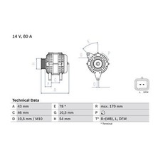 Cashback bosch alternator for sale  BIRMINGHAM