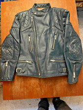 Leather zipped motorcycle for sale  BILLERICAY