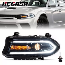 Farol projetor HECASA para 2015-2022 Dodge Charger halogênio LED DRL driver comprar usado  Enviando para Brazil
