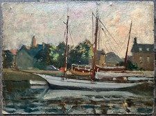 Tableau ancien paysage d'occasion  Paris XVII