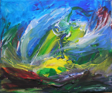 Usado, Pintura acrílica abstrata contemporânea original sobre tela comprar usado  Enviando para Brazil
