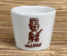 Vintage THE LUAU Tiki Bar Restaurant Ware Beverly Hills, CA Walker China comprar usado  Enviando para Brazil