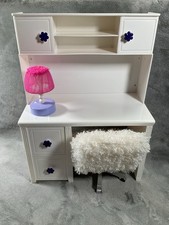 Boneca “My Life As” mesa branca, cadeira fofa branca e conjunto de abajur de trabalho comprar usado  Enviando para Brazil