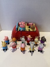 Peppa Pig Family Fun Car 15 bonecos Peppa and Daddy luzes e sons testados funcionam comprar usado  Enviando para Brazil