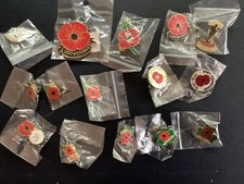 Poppy enamel badges. for sale  UK