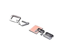 2007-2009 AUDI Q7 RS TAMPA TRASEIRA PORTA-MALAS EMBLEMA CROMADO EMBLEMA SÍMBOLO LOGOTIPO FABRICANTE DE EQUIPAMENTO ORIGINAL 2008, usado comprar usado  Enviando para Brazil
