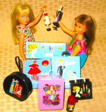 MINI LOTE PARA SKIPPER TUTTI MINIATURA VINTAGE REPRO RABO DE CAVALO BARBIE ESTOJO CHAPÉU CAIXA! comprar usado  Enviando para Brazil