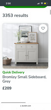 Grey oak dunelm for sale  WIRRAL