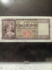 Banconota cinquecento lire usato  Ugento
