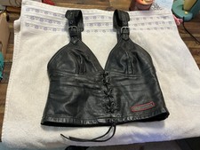 Bustier Harley Davidson feminino de couro muito raro tamanho médio  comprar usado  Enviando para Brazil