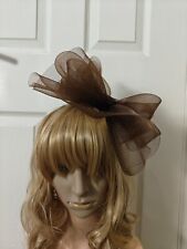 Chocolate brown fascinator for sale  SLOUGH