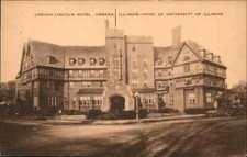 Cartão postal Urbana Illinois IL Urbana Lincoln Hotel c1930s-40s comprar usado  Enviando para Brazil