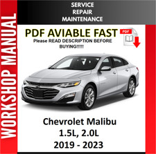 MANUAL DE OFICINA DE REPARO DE SERVIÇO CHEVROLET MALIBU 2019 2020 2021 2022 2023 1.5 2.0 comprar usado  Enviando para Brazil