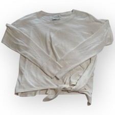 Suéter Abercrombie & Fitch macio frente amarrada em excelente estado usado – Tamanho M – Creme claro 1059M comprar usado  Enviando para Brazil