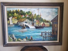 Vintage original oil for sale  San Diego