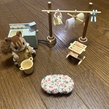 Conjunto de máquina de lavar e secar roupa Sylvanian Family, usado comprar usado  Enviando para Brazil
