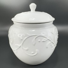 Lenox Opala Inocência Recipiente de Frasco de Cerâmica Branca COMO ESTÁ COM Adesivo comprar usado  Enviando para Brazil