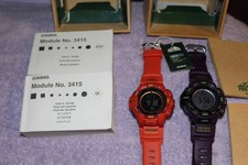 Relógios Casio PRG-270 G Shock Pro Trek. Roxo e laranja. Ambos ótimos formatos! Raro! comprar usado  Enviando para Brazil