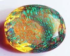 Opala de fogo monarca grande dupla 80,90 ct. Presente feminino de pedra preciosa solta corte oval comprar usado  Enviando para Brazil