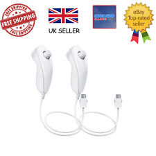 Nintendo Wii oficial branco Nunchuk x2 comprar usado  Enviando para Brazil