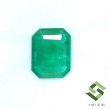 Pedra preciosa solta não tratada corte octógono esmeralda natural certificado 10x8 mm 2,28 CTS comprar usado  Enviando para Brazil