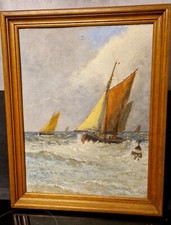Marine peinture ancienne d'occasion Marine peinture ancienne d'occasion  Falaise