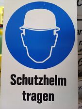 Schutzhelm tragen schild gebraucht kaufen  Kelheim