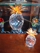 Coppia ananas swarovski usato  Petriolo