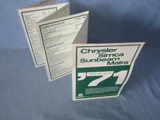 Simca preisliste 1971 gebraucht kaufen  Weilburg