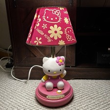 Abajur de mesa Sanrio HELLO KITTY 2007 com abajur rosa original KT3095 comprar usado  Enviando para Brazil